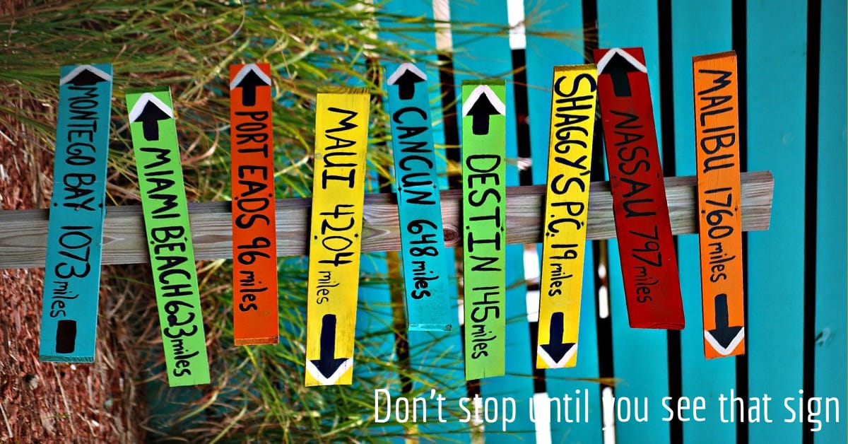 Stop Not Until You See That Sign